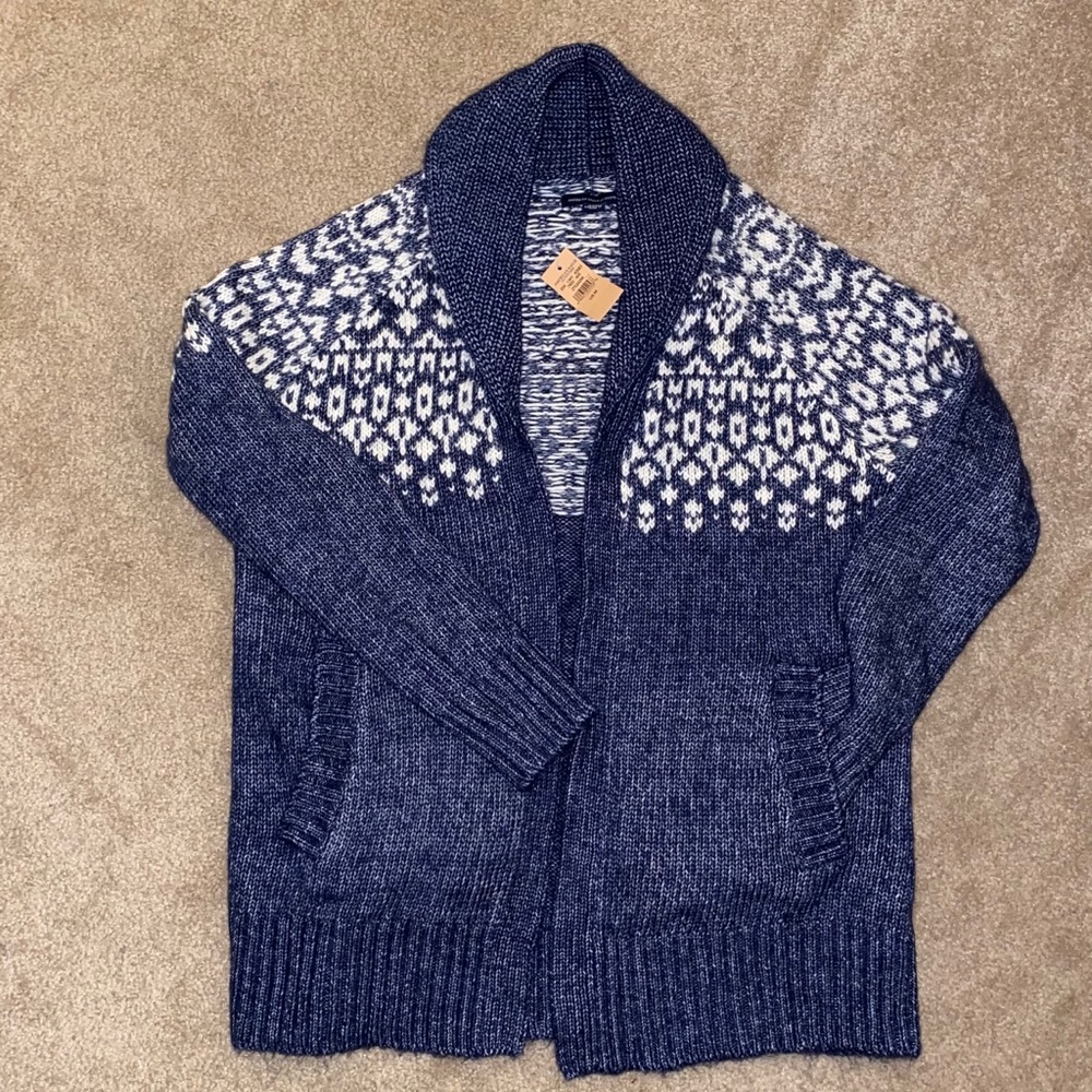 Shawl collar sweater from AE, NWT